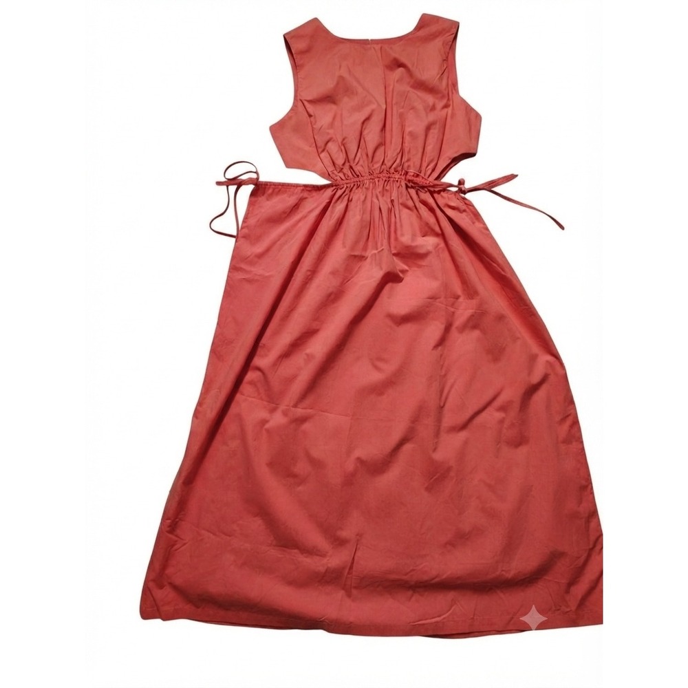 BB Dakota Sugar Coral Sleeveless‎ Cutout Maxi Dress Size 4 BI208681
